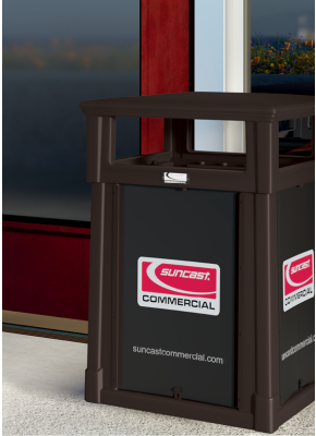 Outdoor Resin Trash Cans