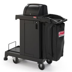 High-Security Cleaning Cart, Black