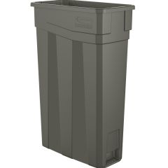 23 Gallon Resin Slim Trash Can - Gray