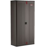 Mega-Tall Storage Cabinet, 4-Shelf, Gray