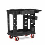 Heavy Duty Plus Utility Cart, Small, Black