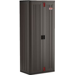 Tall Storage Cabinet, 4-Shelf, Gray
