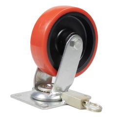 5" Swivel Lock Out Utility Cart Replacement Caster, 2PK