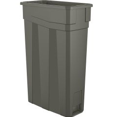 23 Gallon Resin Slim Trash Can - Gray