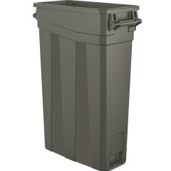 23 Gallon Resin Slim Trash Can with Handles
