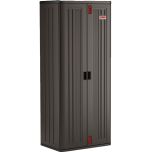 Tall Storage Cabinet, 4-Shelf, Gray